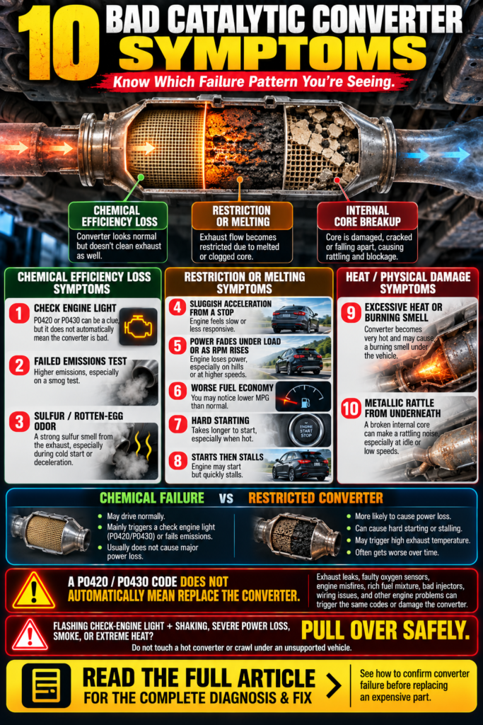 Bad Catalytic Converter Symptoms