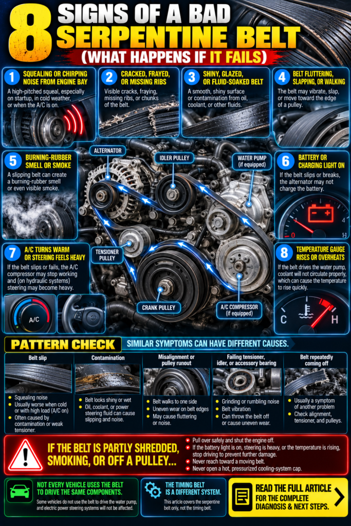 Bad Serpentine Belt Symptoms