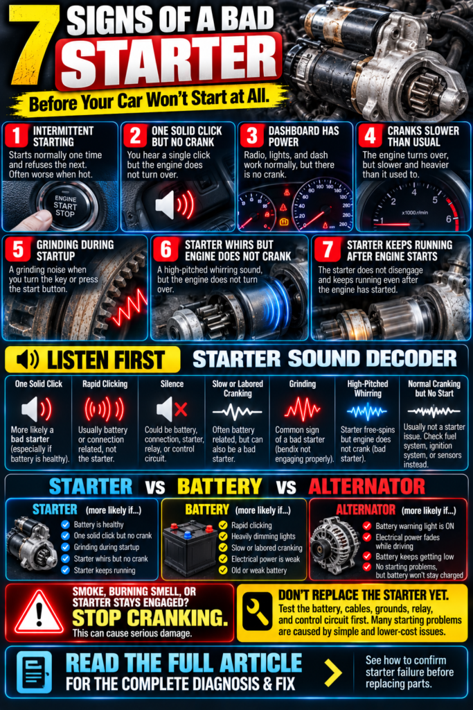 Bad Starter Symptoms