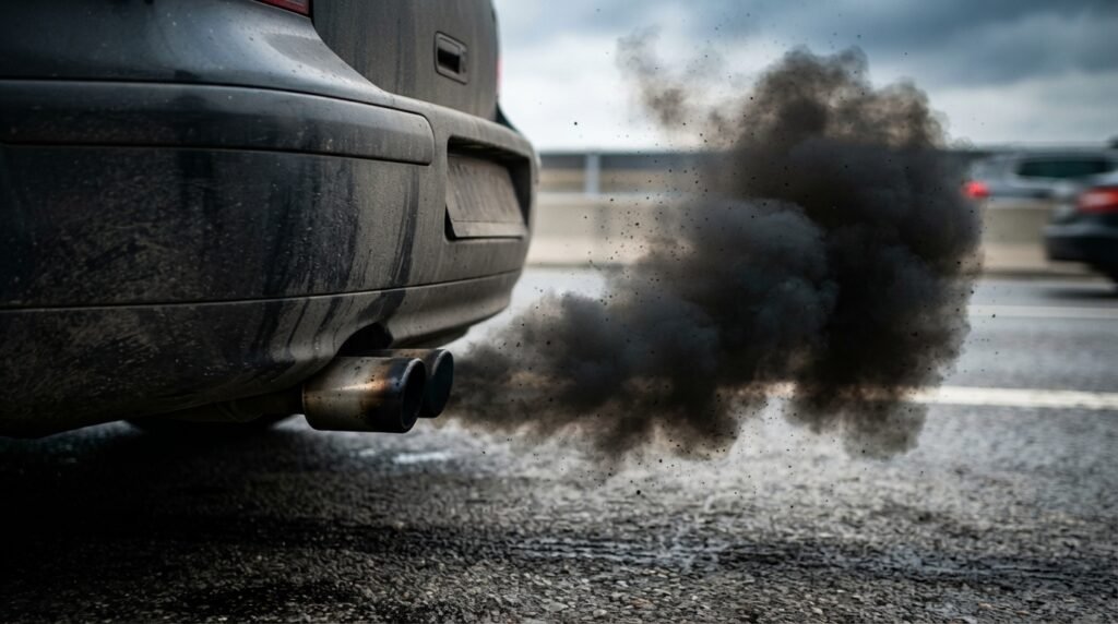 Black Smoke or Dark Soot Appears