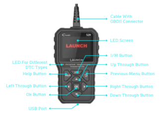 LAUNCH CR529 Lecteur Code OBD2 Diagnostique Voiture AutoVin Outil de