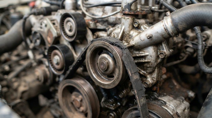 Broken or Slipping Water-Pump Drive Belt