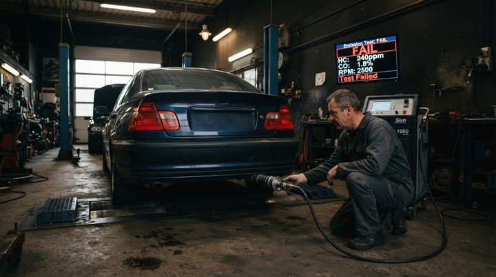 The Vehicle Fails an Emissions Test