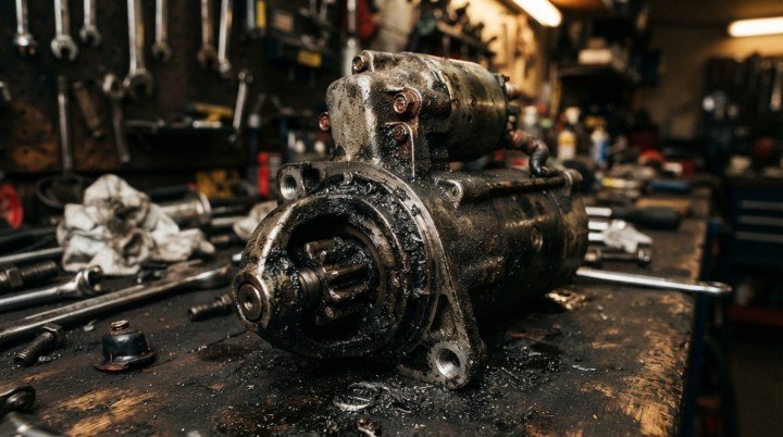 A Failed Starter Motor or Starter Solenoid