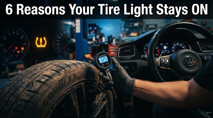 Tire Pressure Light Stays ON