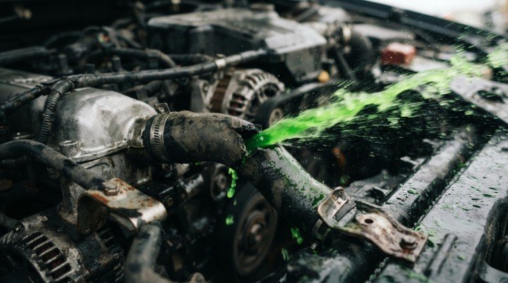 Collapsed, Blocked, or Leaking Coolant Hose