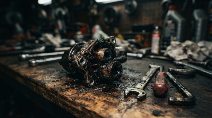 A Faulty PCV Valve or EGR Valve Stuck Open