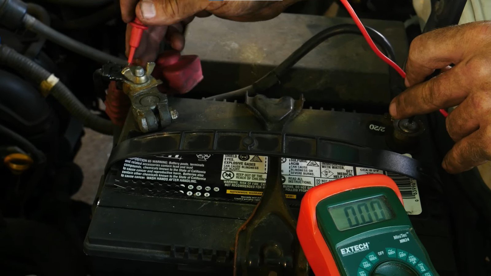 Low Battery Voltage or a Recent Charging Problem