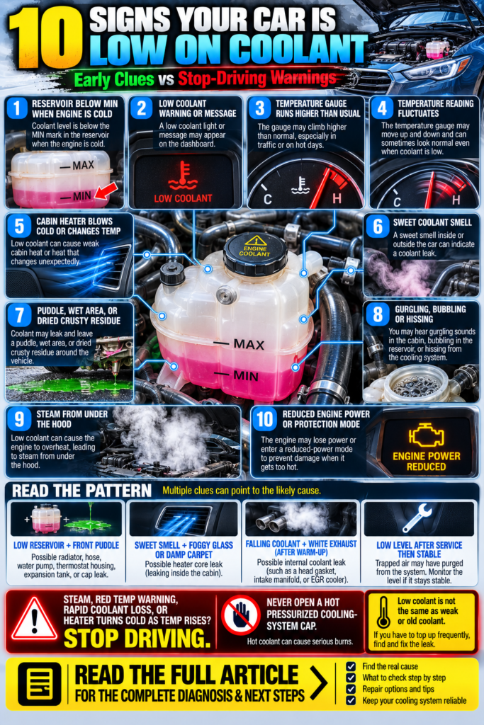 Low Coolant Symptoms
