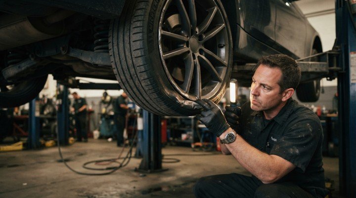 A Wheel Is Bent, Damaged, or Mounted Incorrectly