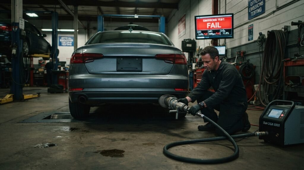 The Vehicle Fails an Emissions Test