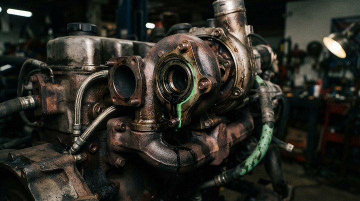A Coolant-Cooled EGR Cooler or Turbo Component Is Leaking